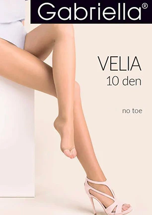 Velia 10 Toeless Pantyhose